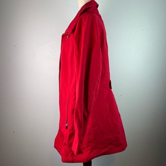 Kristen Blake Red Full Zip Jacket Size L EUC - Picture 3 of 9